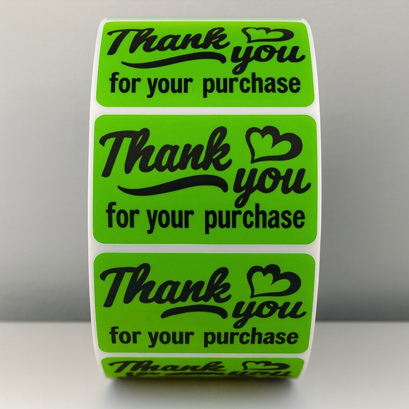 💗 Pink Thank You Stickers– 2x1” Cute Labels for Packages & Small Business 100 - Picture 2 of 10